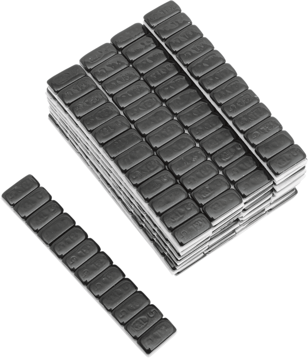Wheel Weights - Rectangle - Adhesive Stick-On - Black - 360 Pack