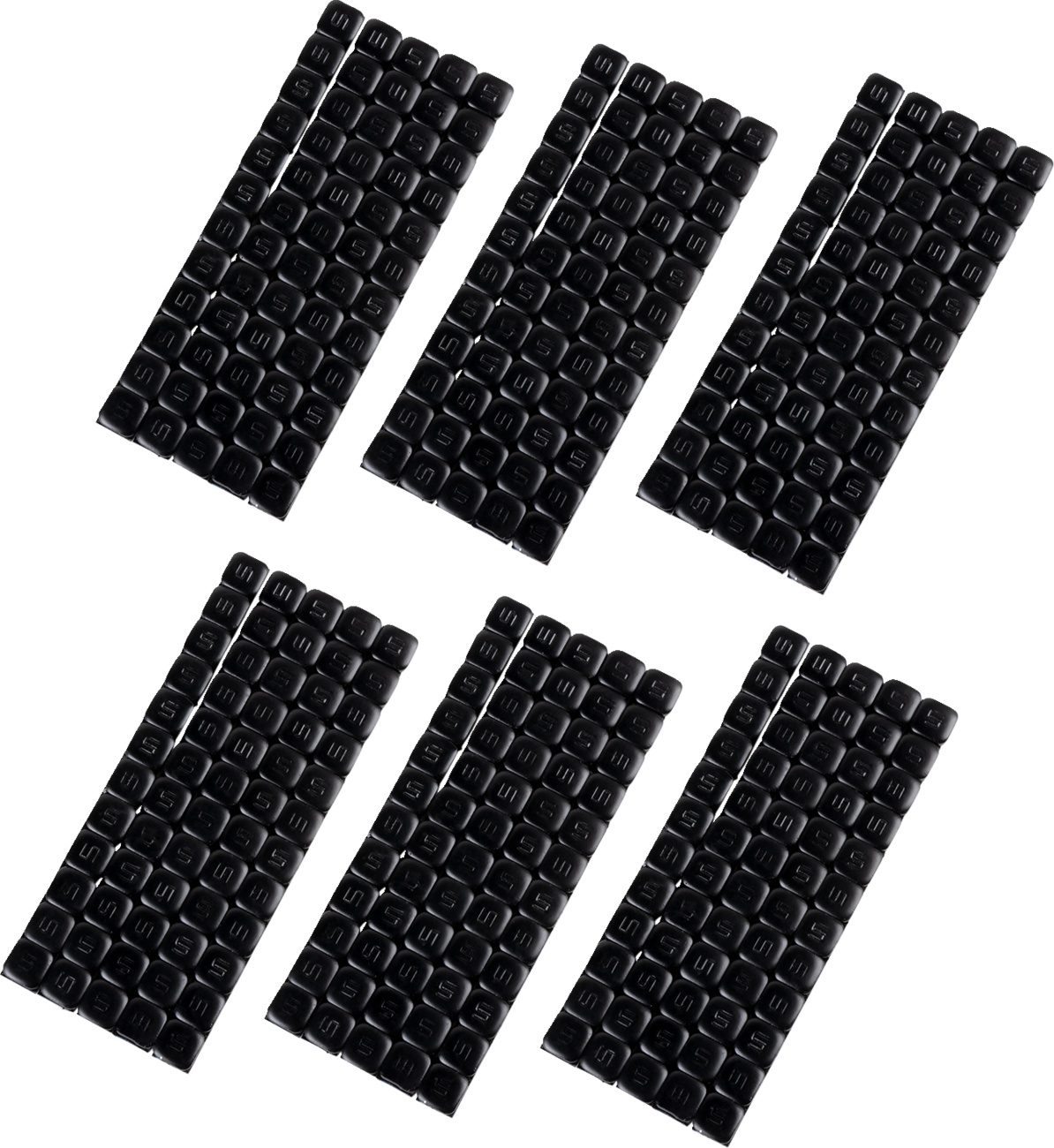 Wheel Weights - Square - Adhesive Stick-On - Black - 360 Pack