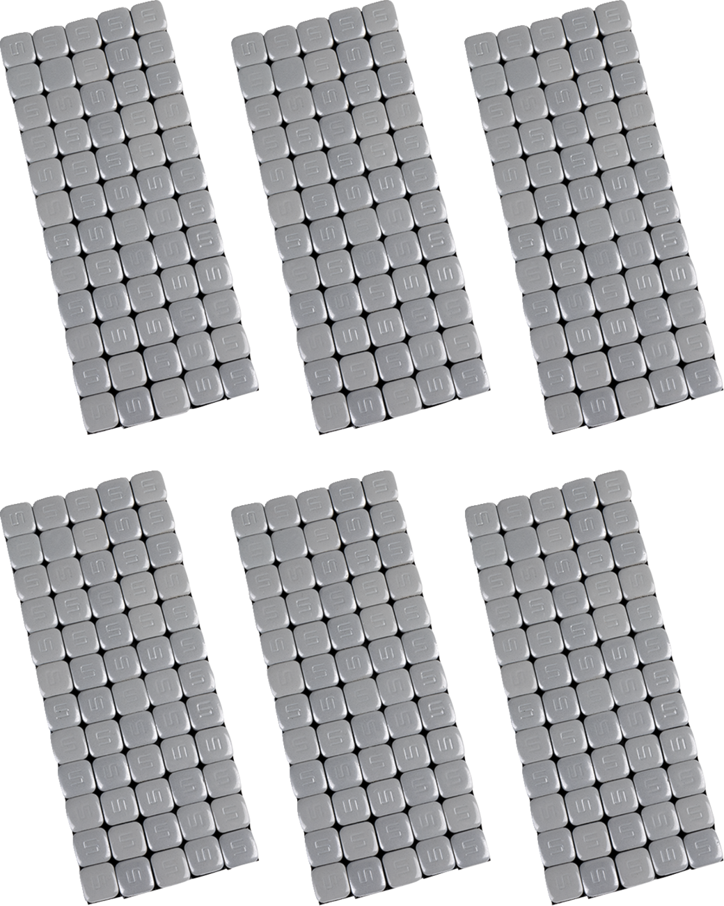 Wheel Weights - Square - Adhesive Stick-On - Silver - 360 Pack