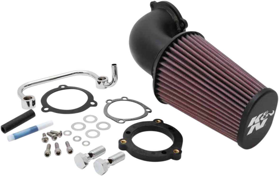 Aircharger® Intake System with Mandrel-Bent Aluminum Intake Tube Kit - Black