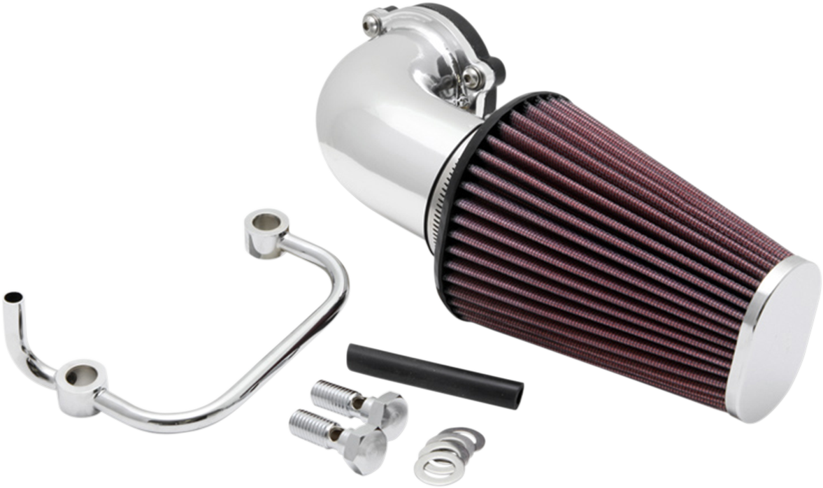 Aircharger® Intake System with Mandrel-Bent Aluminum Intake Tube Kit - Bright Chrome