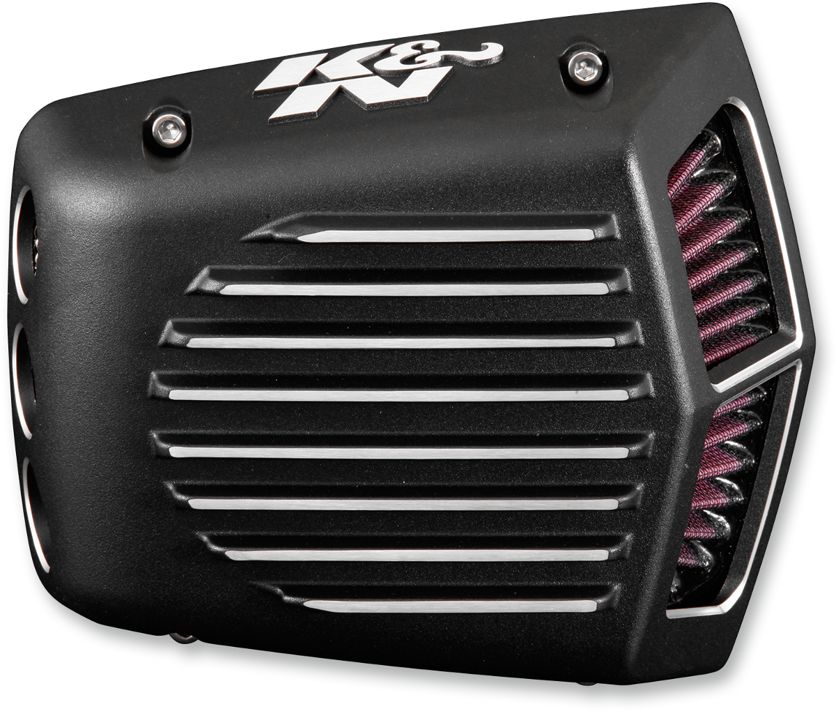Street Metal Air Intake Kit - Shaker - Black - Twin Cam