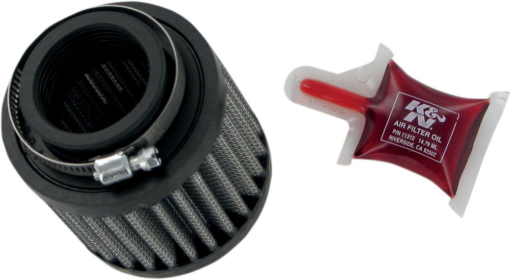 Rubber Base Crankcase Vent Filter - Black - 1-1/2" ID