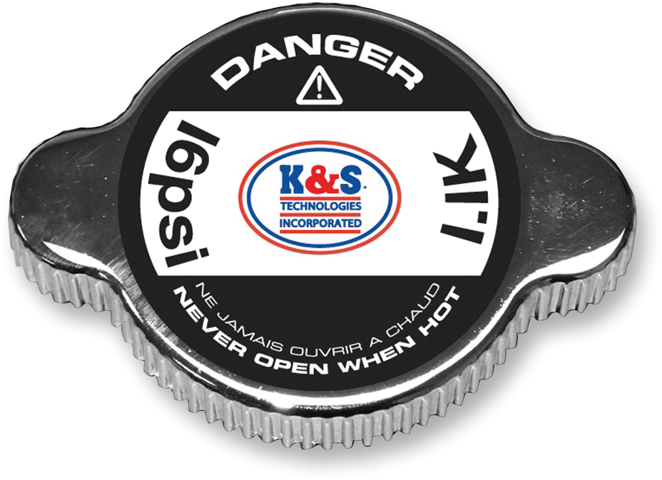 Grip-Style Radiator Cap - Chrome - 16 PSI