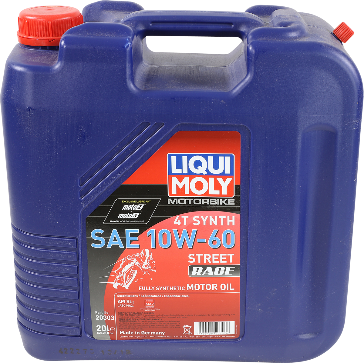 Street Race Synthetic 4T Oil - 10W-60 - 20L