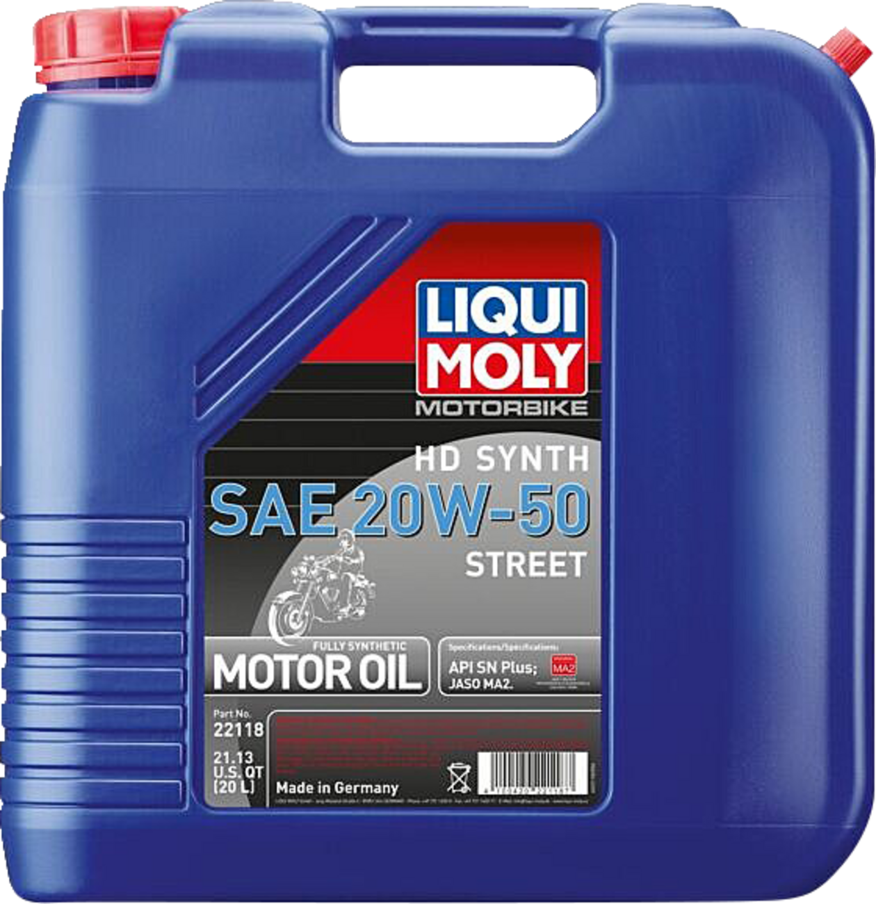 H-D® Synthetic 4T Street Oil - 20W-50 - 20 Liter