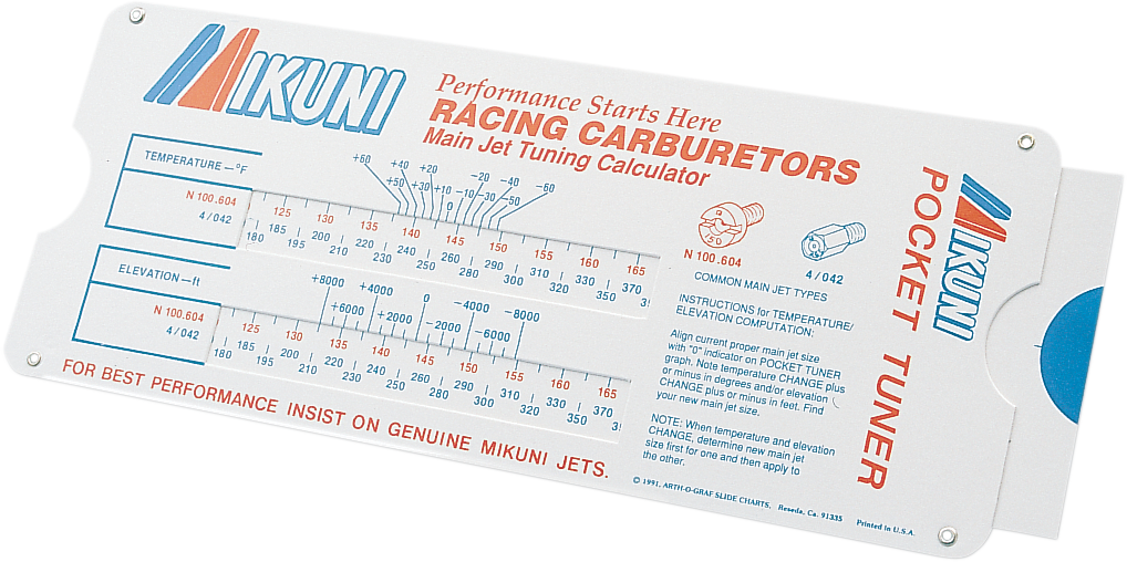 Pocket Tuner - Carburetor/Calculator
