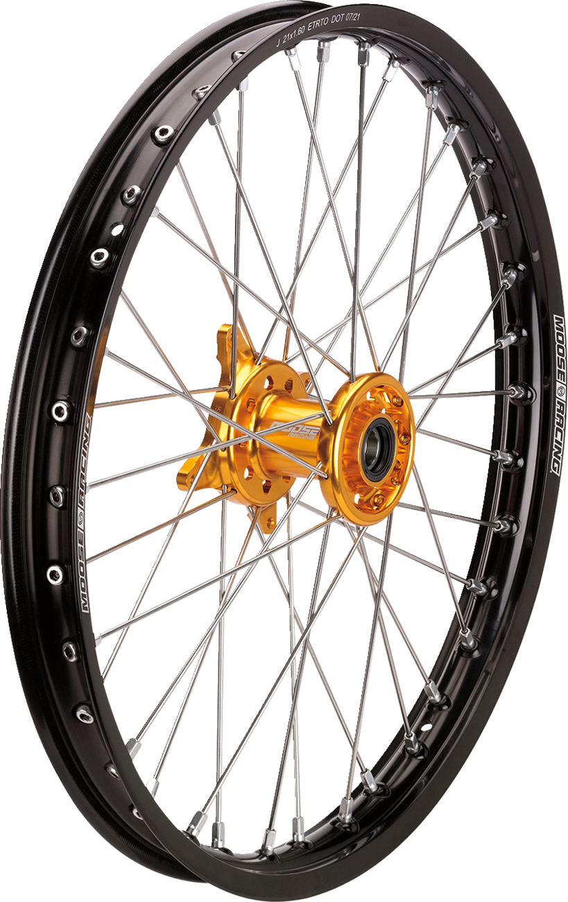 Wheel Assembly - SX-1 - Complete - Front - Black Wheel/Gold Hub - 21x1.6 - Suzuki RM-Z 250/450