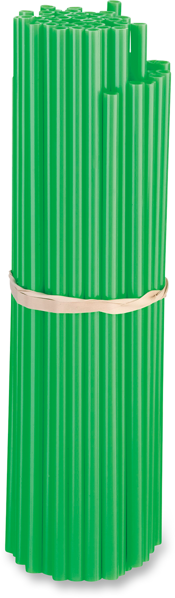 Spoke Skins - Green - 21" - 80 Pack