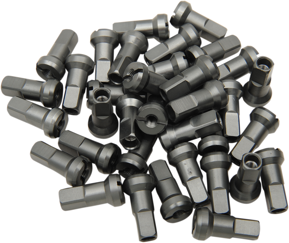 Spoke Nipples - MX1 - Titanium Gray - 8 Gauge - Set