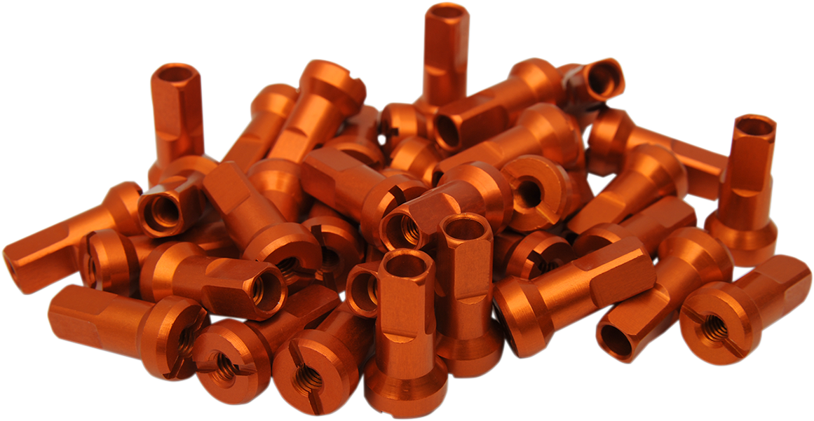 Spoke Nipples - MX1 - Orange - 8 Gauge - Set