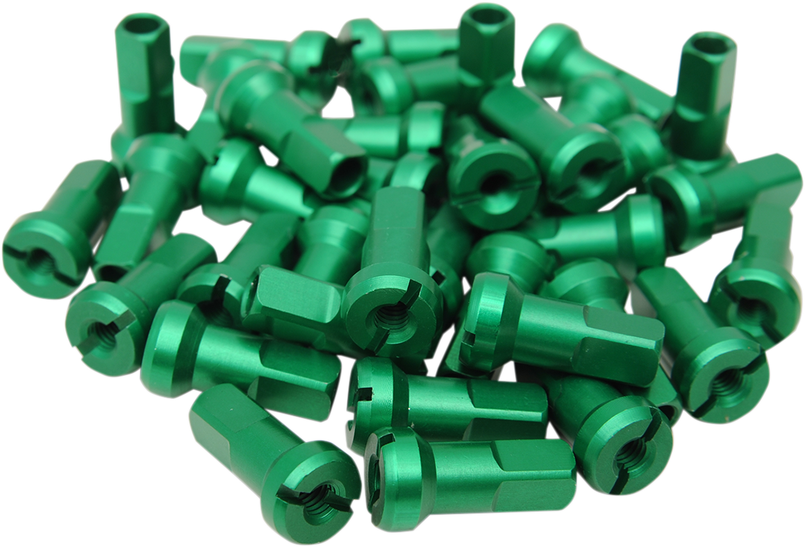 Spoke Nipples - MX1 - Green - 8 Gauge - Set