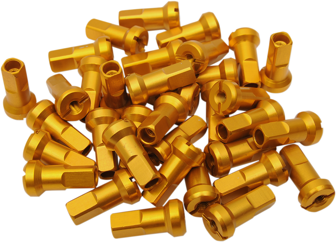 Spoke Nipples - MX1 - Gold - 8 Gauge - Set