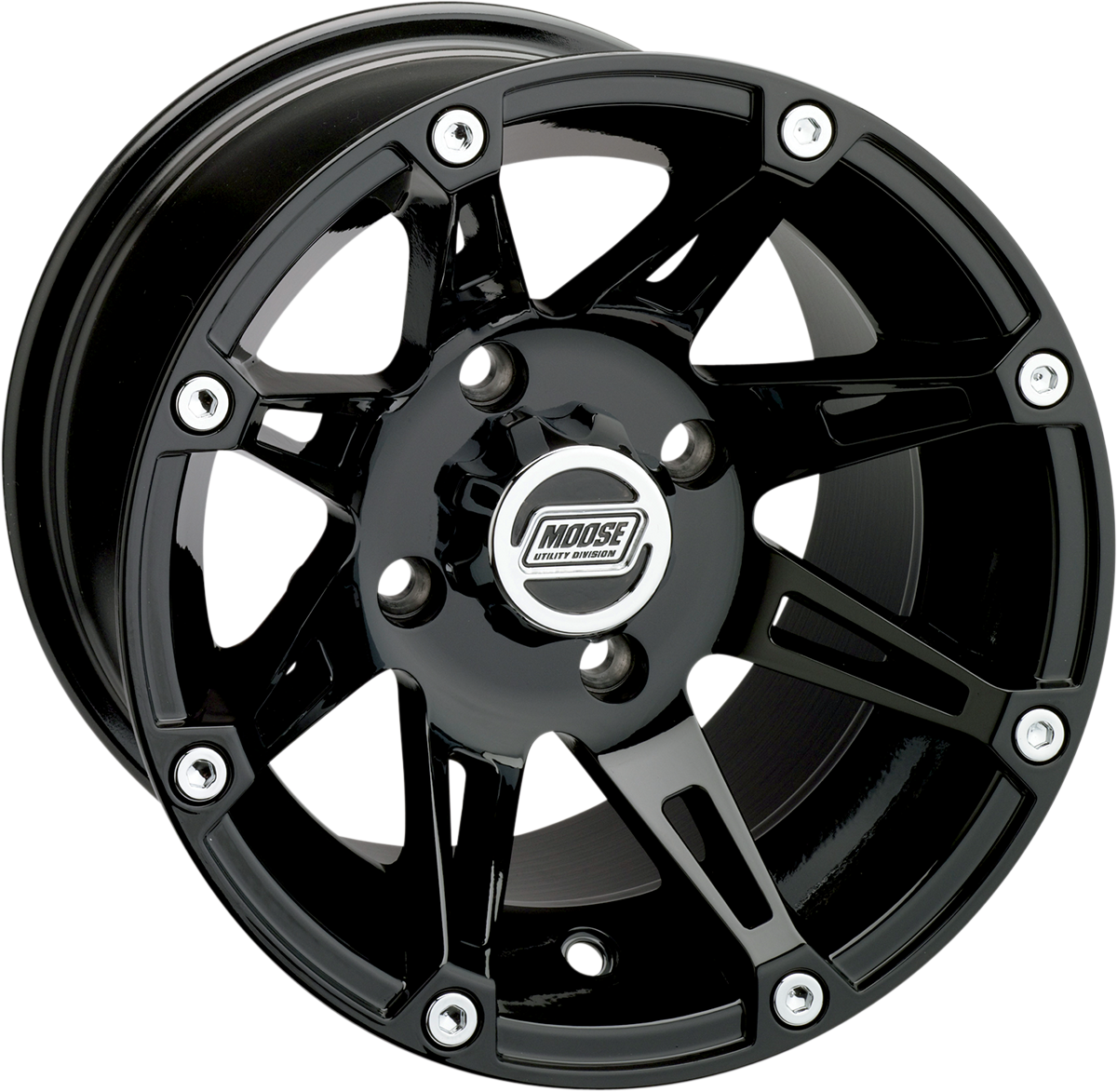 Wheel - 387X - Front - Black - 12x7 - 4/110 - 4+3