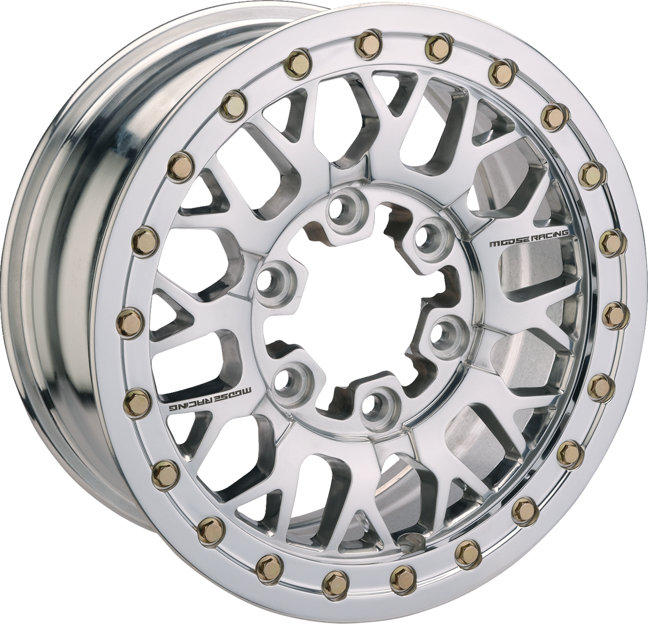 Wheel - 346X - Beadlock/6 Lug - Front/Rear - Silver - 15x7 - 6/5.5 - 5+2