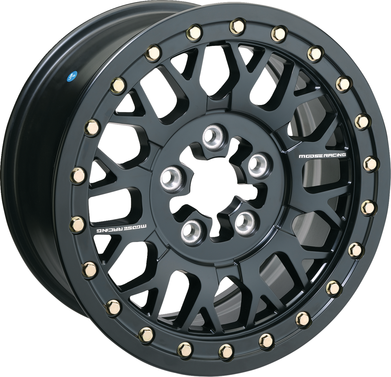 Wheel - 346X - Beadlock/5 Lug - Front/Rear - Black - 15x7 - 5/4.5 - 5+2