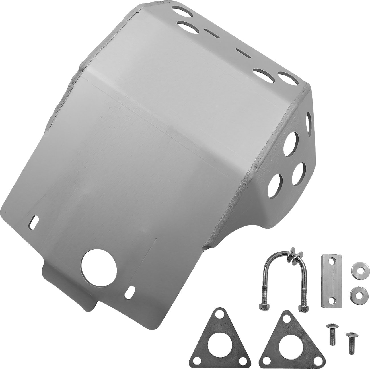 Skid Plate - Silver - Kawasaki - KLR 650