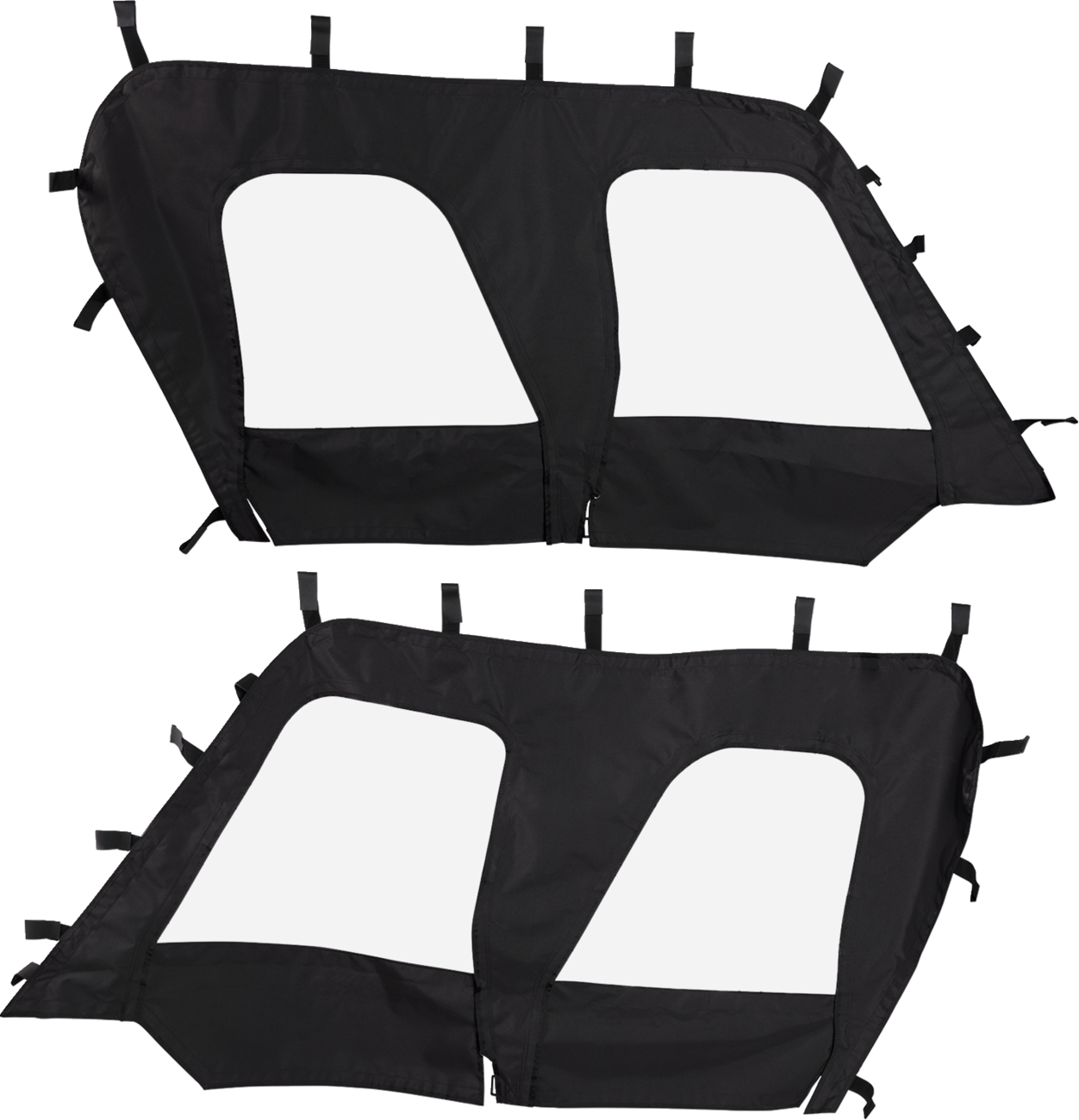 Side Enclosures - Black - Kawasaki - Teryx '16-'25