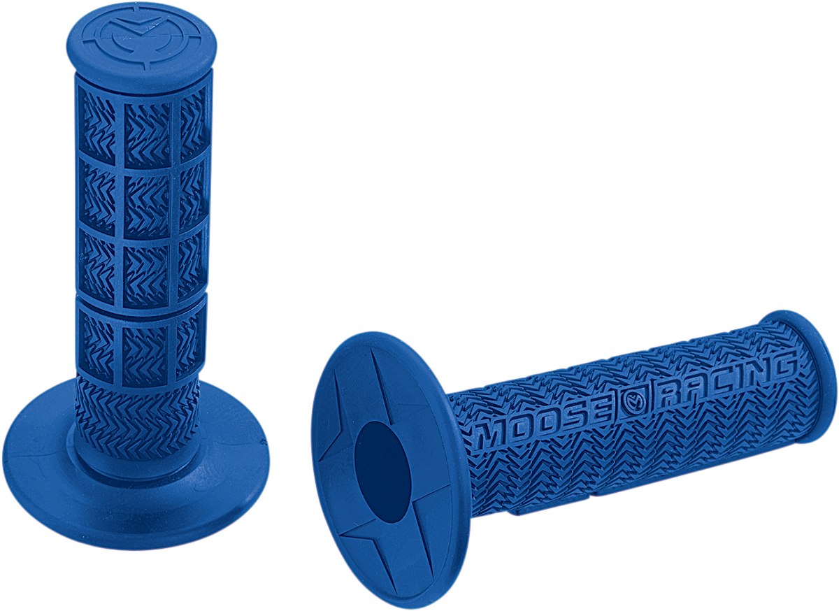 Flange Style Stealth MX Grips - Blue