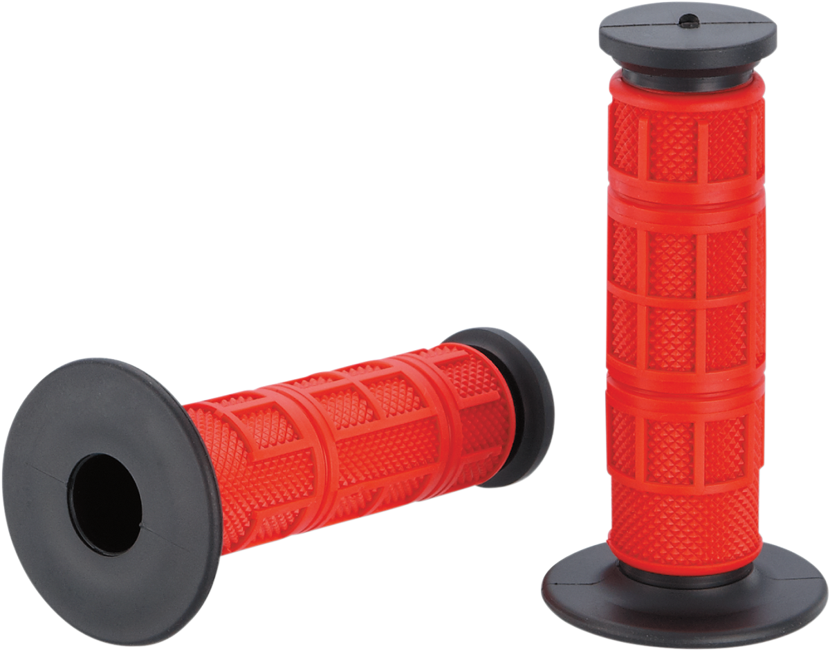 Qualifier Grips - Full Waffle - Red