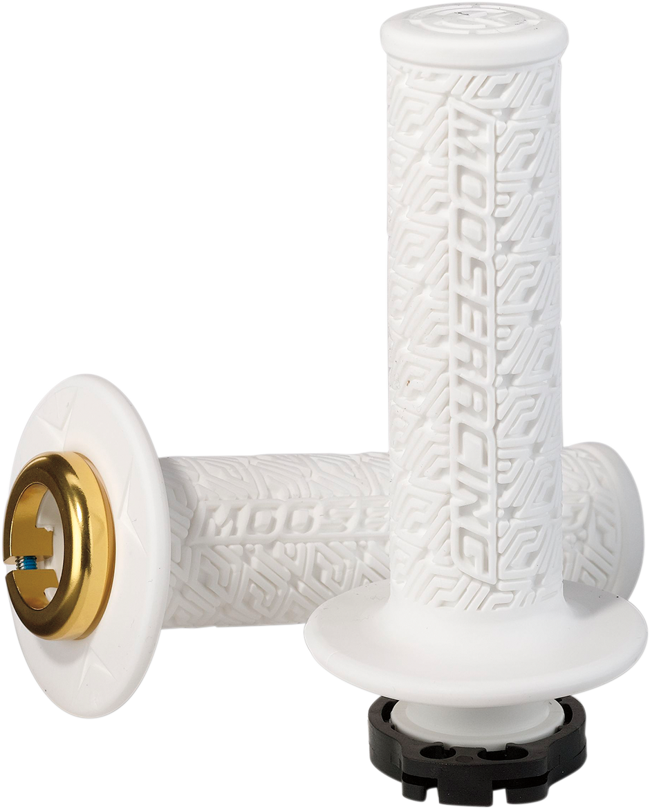 36 Series Lock-On Grips - White/Gold