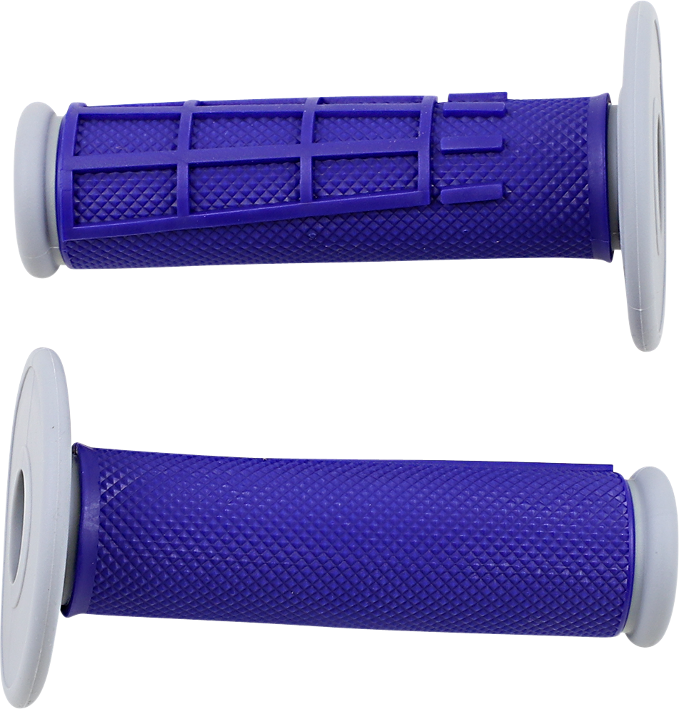 Comp Diamond Half Waffle Grips - Blue
