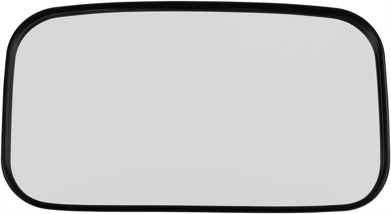 Mirror - Rear View - Rectangle - Black - 2"
