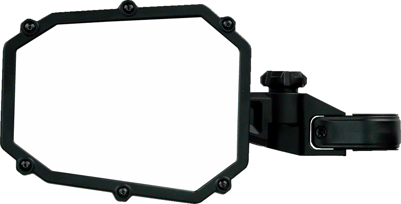 Mirror - Side View - Octagon - Black