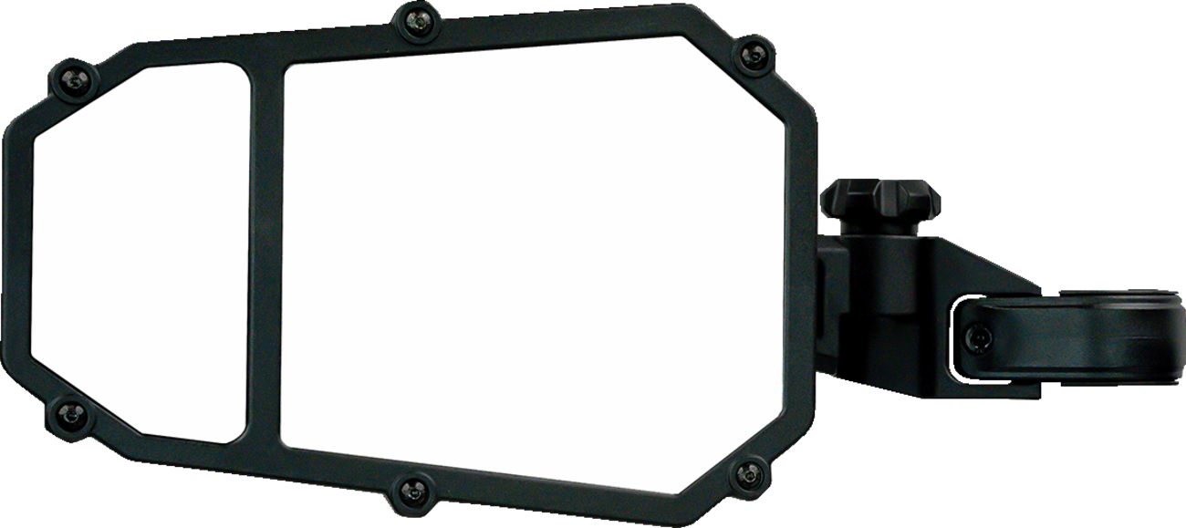 Mirror - Side View - Octagon - Black