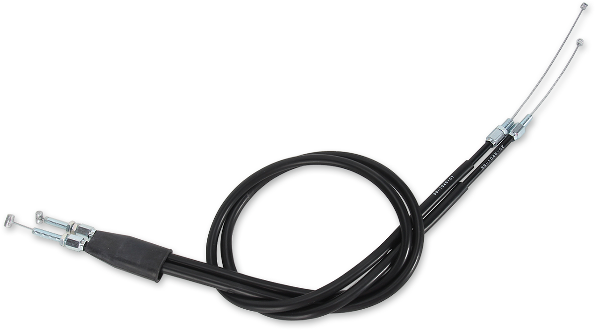 Black Vinyl Throttle Cable - Stock Length - Honda