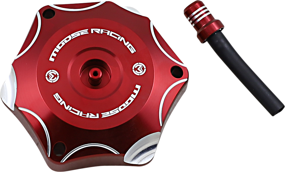 Aluminum Gas Cap - Red - Honda