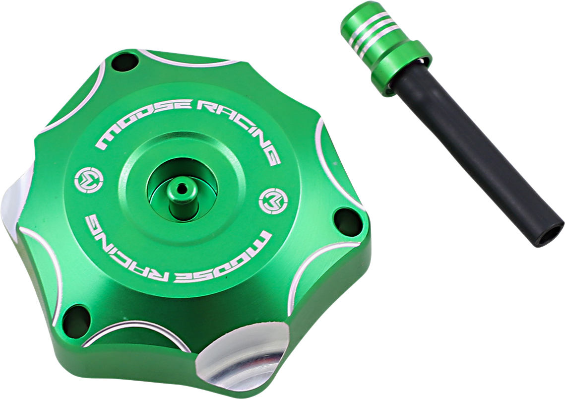 Aluminum Gas Cap - Green - Kawasaki