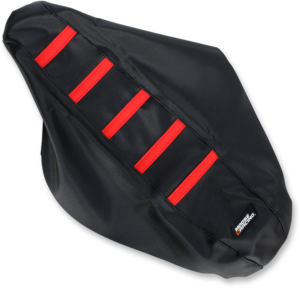 Ribbed Seat Cover - Black Cover/Red Ribs - Honda CRF150R '07-'25