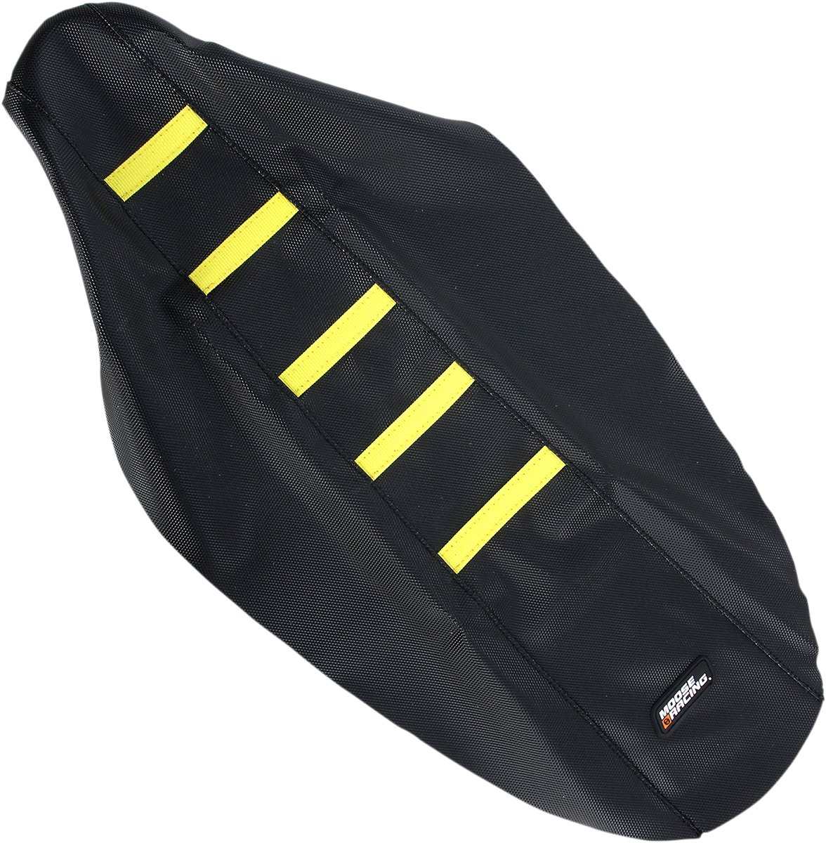 Ribbed Seat Cover - Black Cover/Yellow Ribs - Suzuki RMZ250 '10-'18