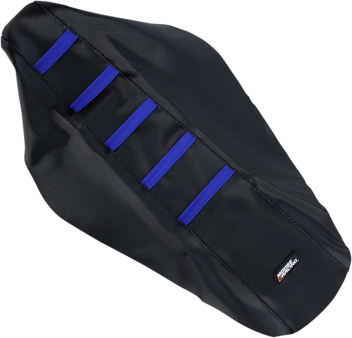 Ribbed Seat Cover - Black Cover/Blue Ribs - Yamaha YZ125/250 '02-'21