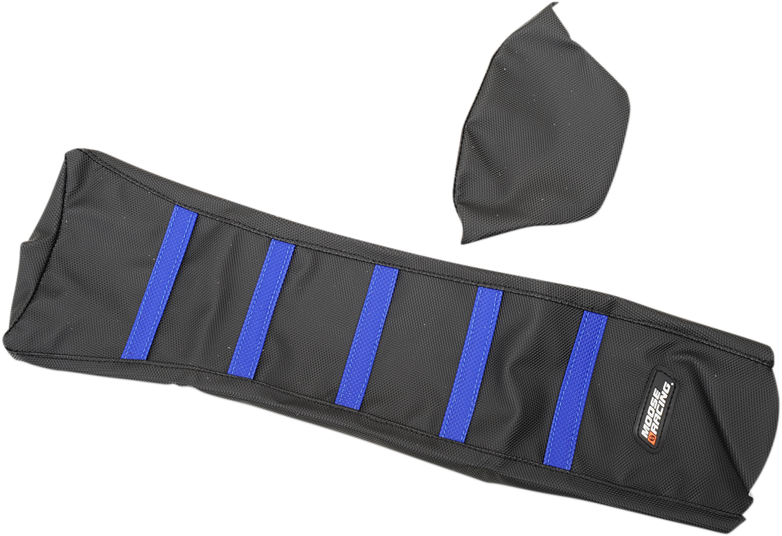 Ribbed Seat Cover - Black Cover/Blue Ribs - Yamaha WR/YZ '18-'24