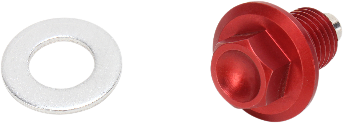 Magnetic Drain Plug - Red - Honda