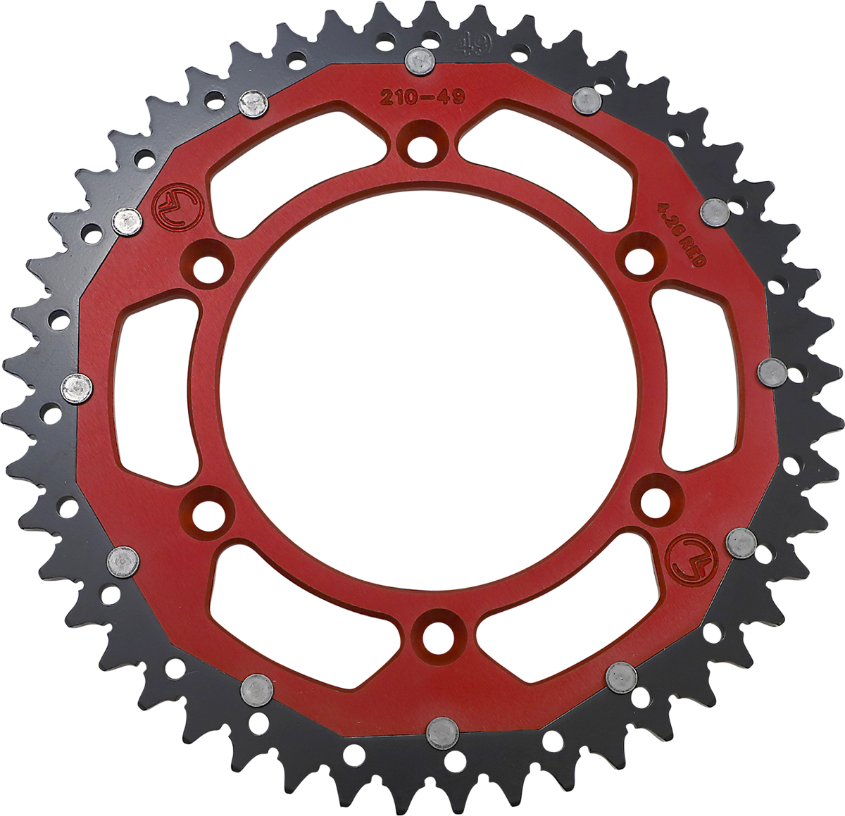 Dual Sprocket - 49 Tooth - Red - Honda