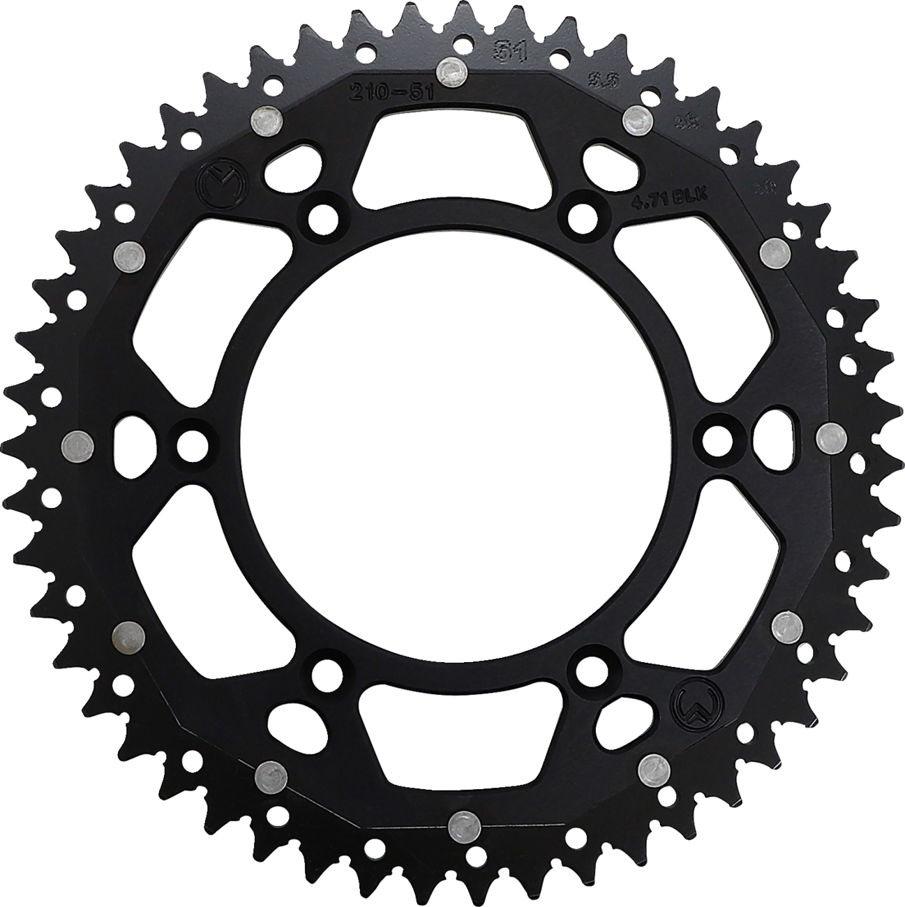 Dual Sprocket - 51 Tooth - Black - Honda