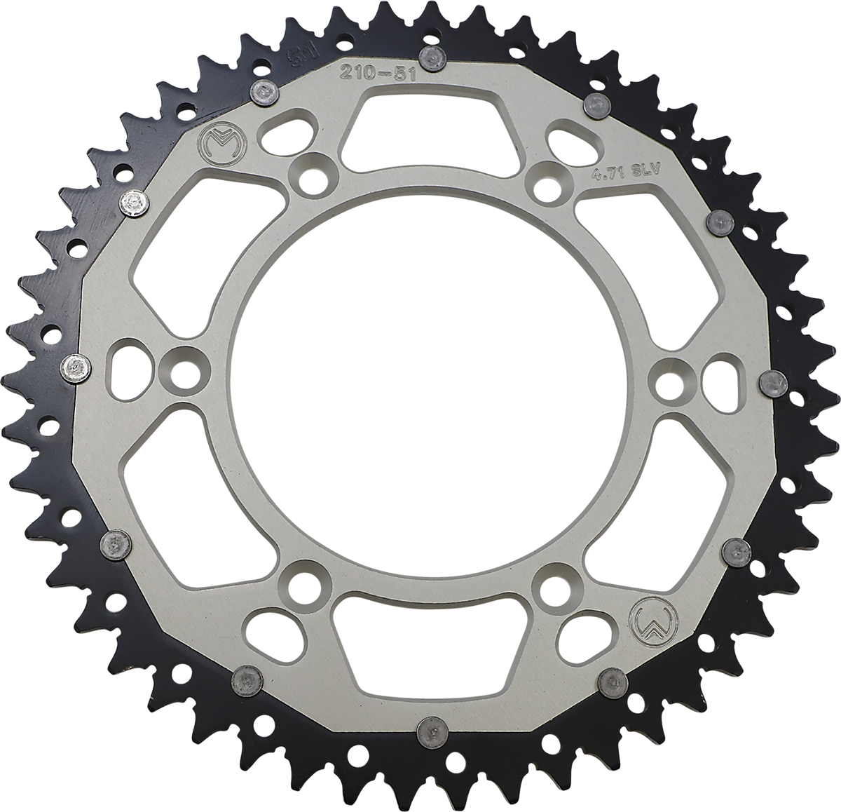 Dual Sprocket - 51 Tooth - Silver - Honda