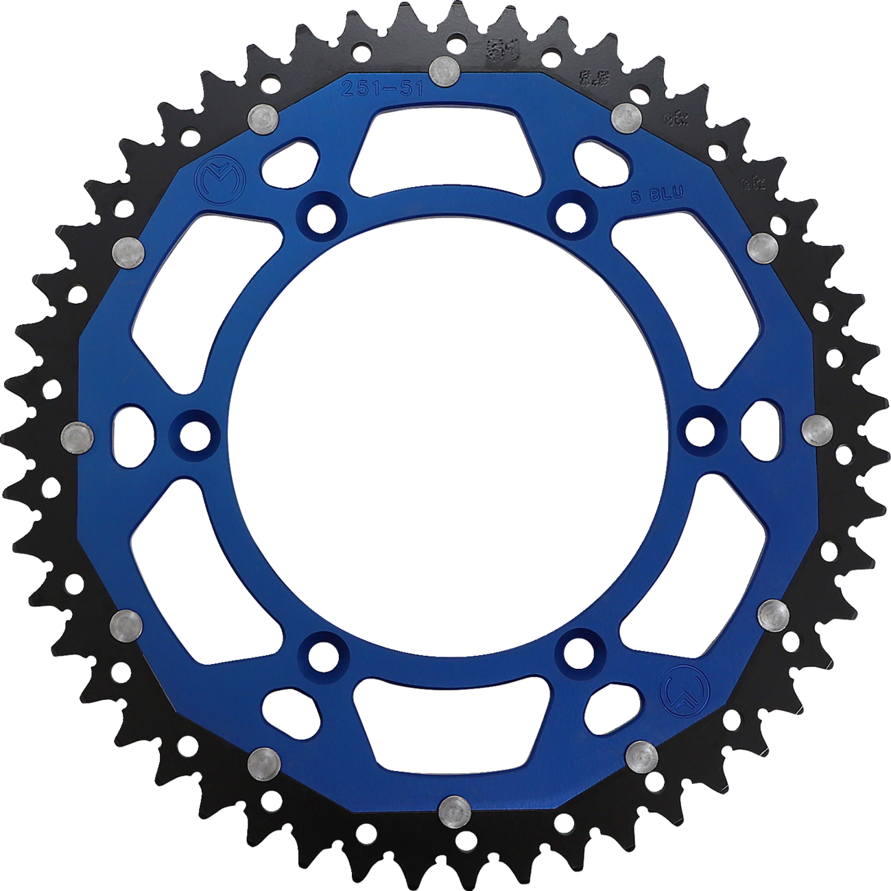 Dual Sprocket - 51 Tooth - Blue - Yamaha