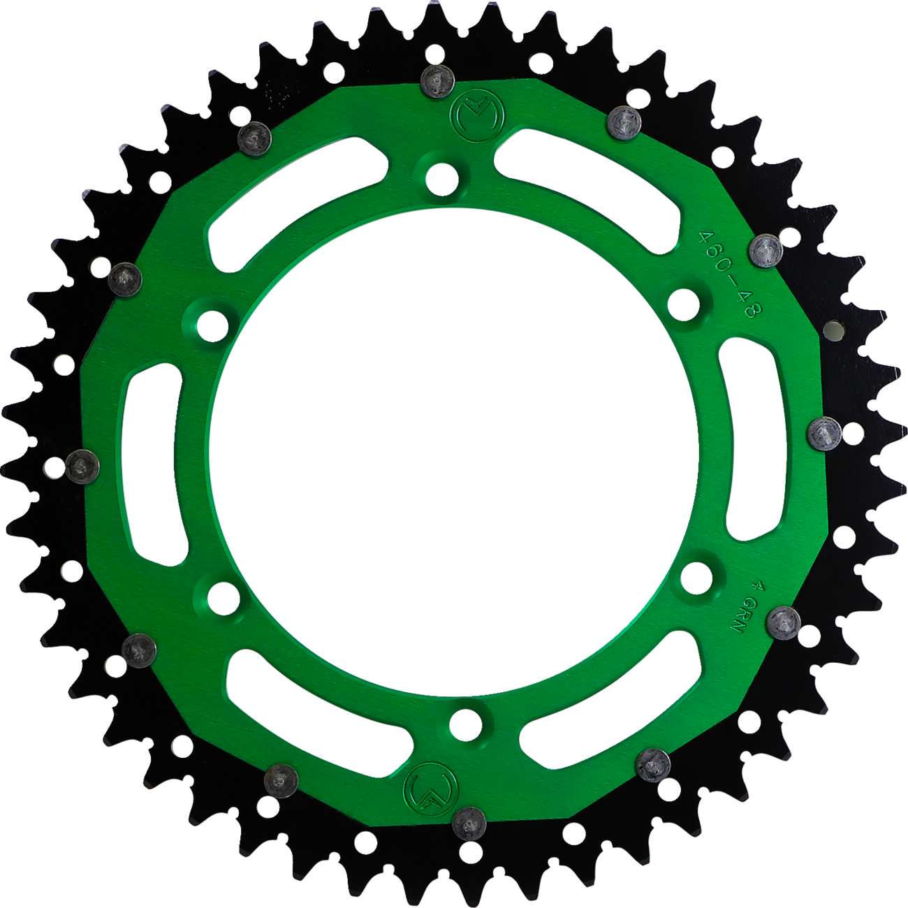 Dual Sprocket - 48 Tooth - Green - Kawasaki/Suzuki