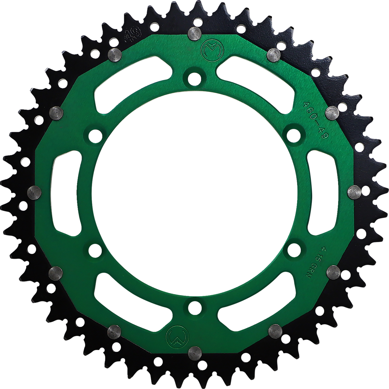 Dual Sprocket - 49 Tooth - Green - Kawasaki/Suzuki