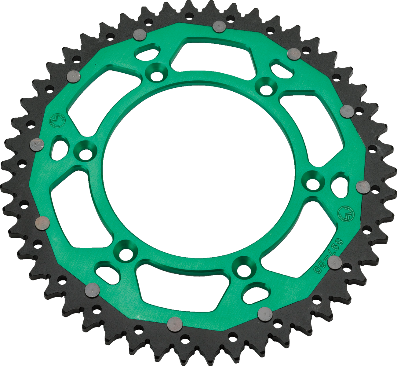 Dual Sprocket - 50 Tooth - Green - Kawasaki/Suzuki