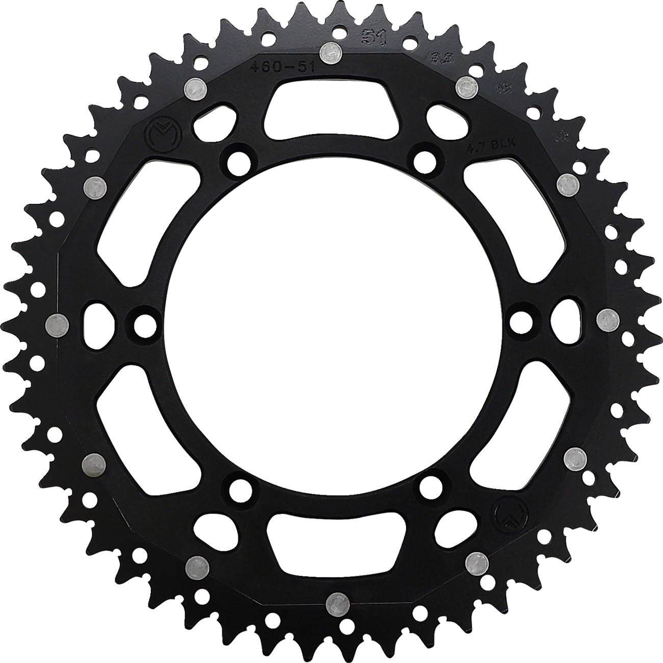 Dual Sprocket - 51 Tooth - Black - Kawasaki/Suzuki