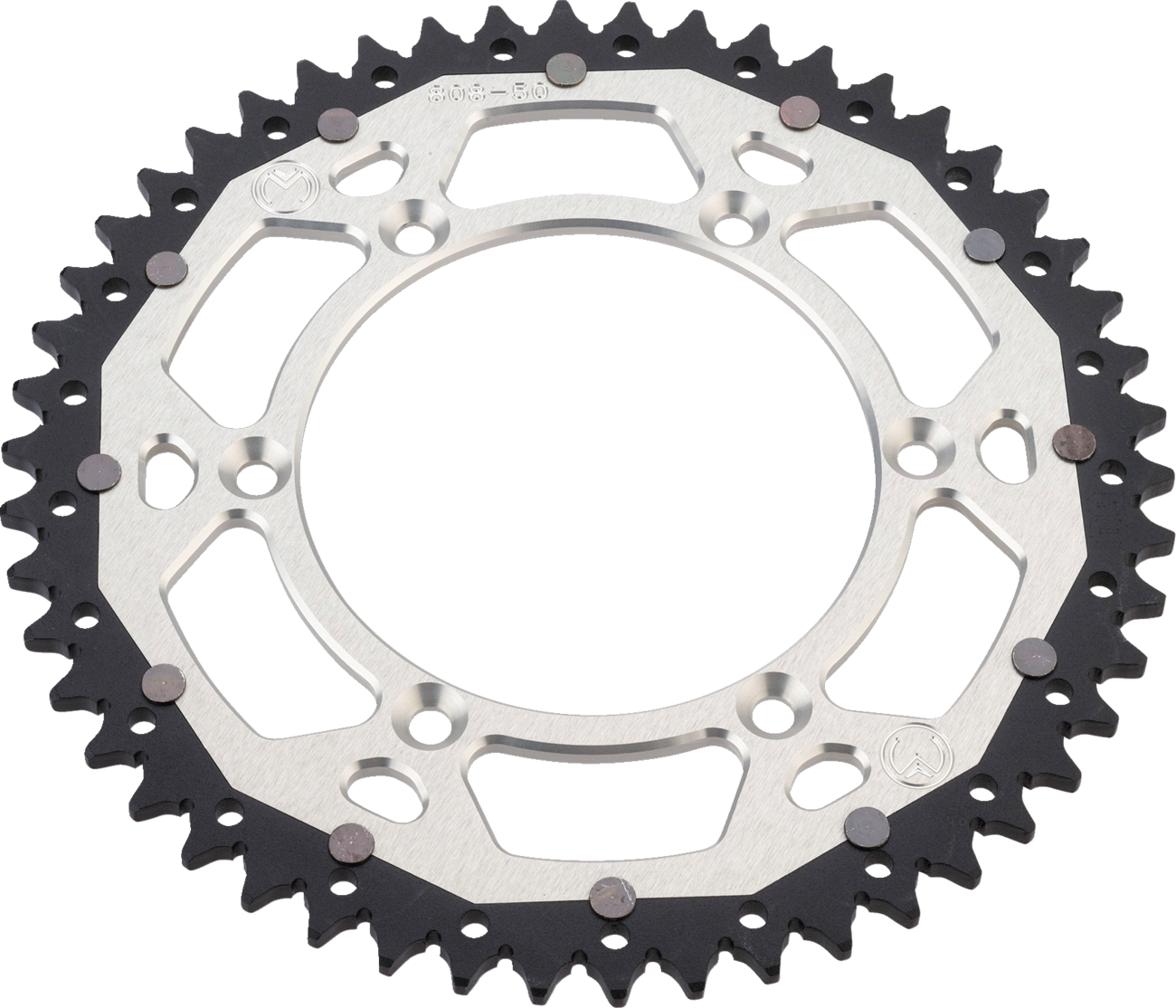 Dual Sprocket - 50 Tooth - Silver - Gas Gas/Husqvarna/Husaberg/KTM