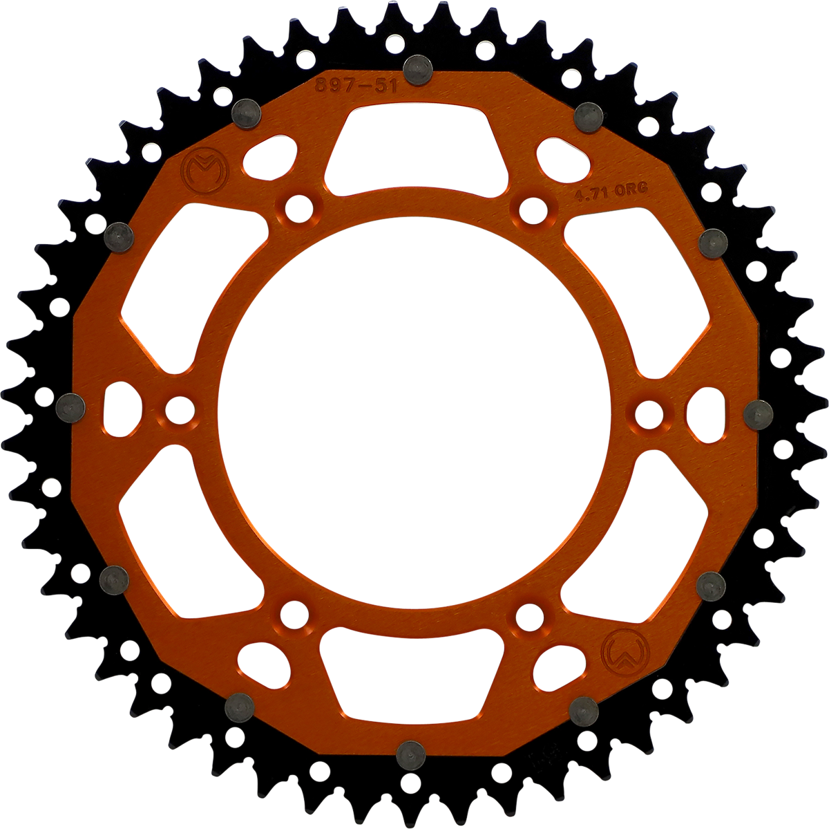 Dual Sprocket - 51 Tooth - Orange - Husqvarna/Husaberg/KTM