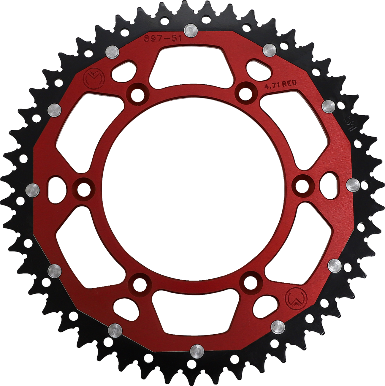 Dual Sprocket - 51 Tooth - Red - Gas Gas