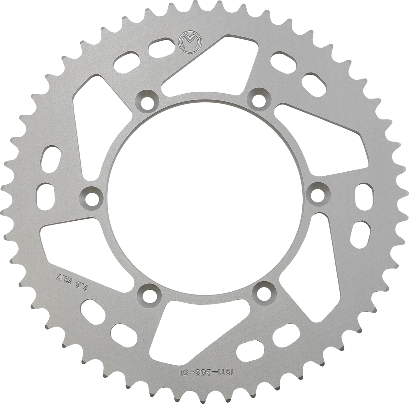 Rear Sprocket - Aluminum - 51 Tooth - Silver - Kawasaki/Suzuki