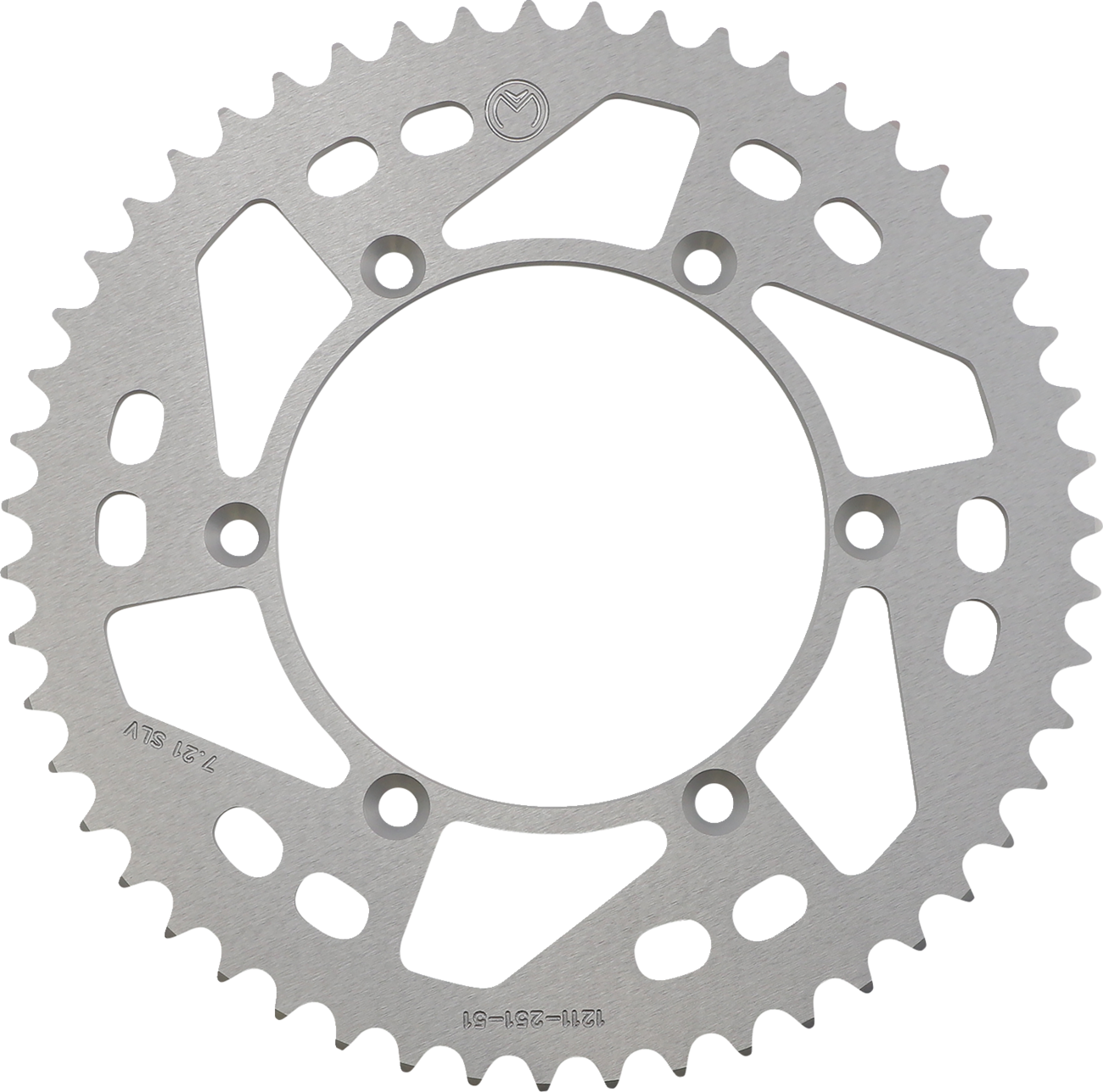 Rear Sprocket - Aluminum - 51 Tooth - Silver - Yamaha